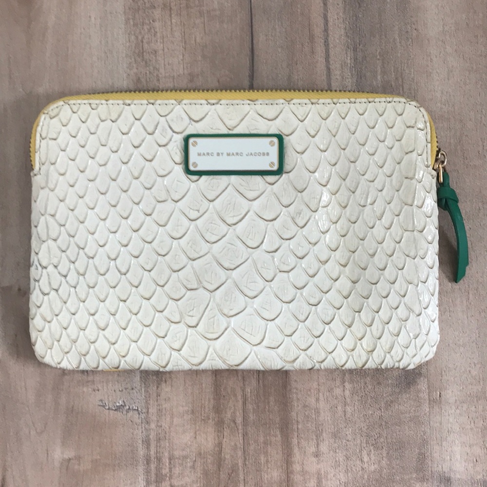 Marc Jacobs Croc Embossed Clutch